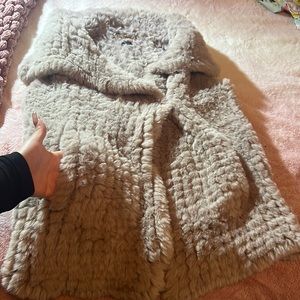 Faux fur vest